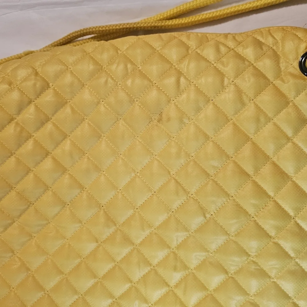 Oliver Thomas Tennis Backpack Drawstring Bag Cinch Yellow - Picture 9 of 15